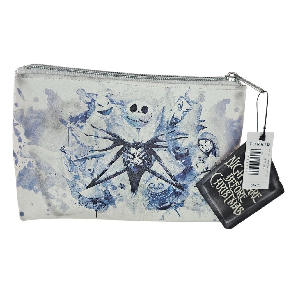 The Nightmare Before Christmas Loungefly Cosmetic Bag With Zipper Closure *FLAW*